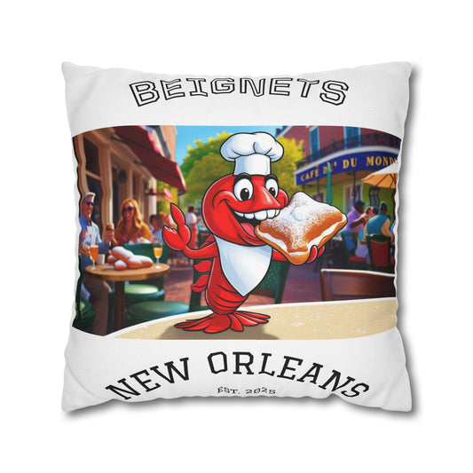 Spun Polyester Square Pillowcase