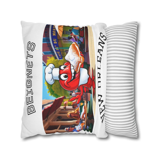 Spun Polyester Square Pillowcase